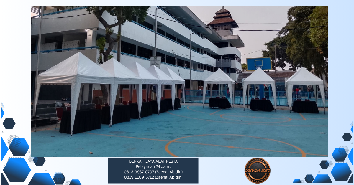 Sewa Tenda Bazar Putih 2x2m Jakarta Pusat 081399370707