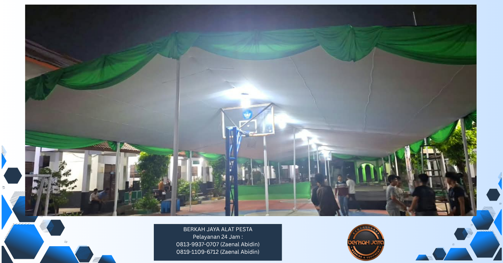 Sewa Tenda Plafon Rumbai Hijau Jakarta Selatan 081399370707