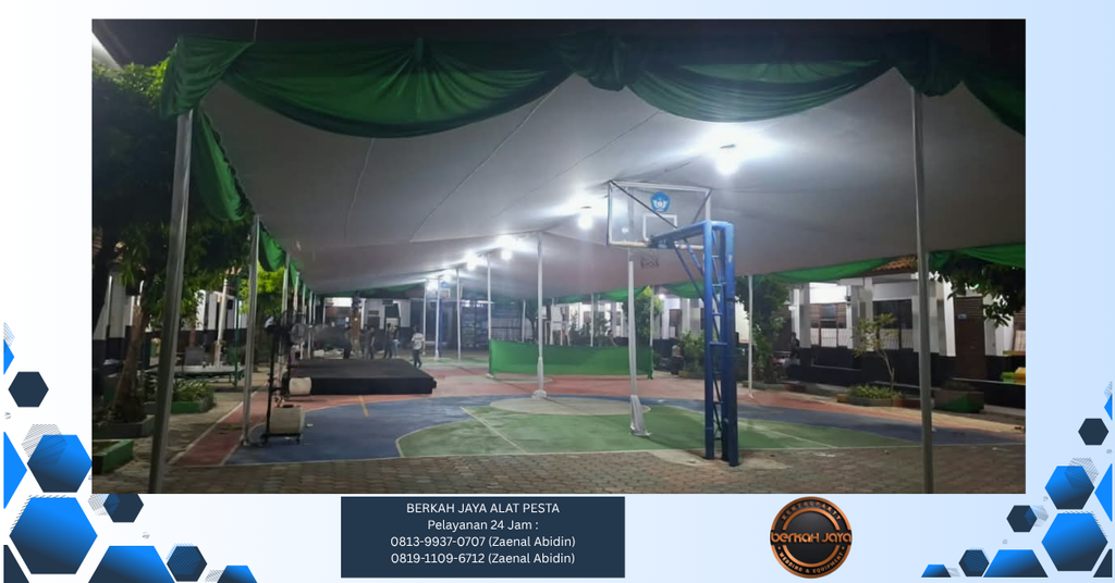 Sewa Tenda Plafon Rumbai Hijau Jakarta Selatan 081399370707