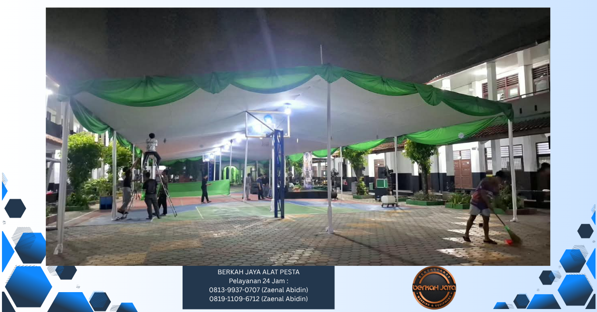 Sewa Tenda Plafon Rumbai Hijau Jakarta Selatan 081399370707