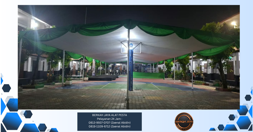 Sewa Tenda Plafon Rumbai Hijau Jakarta Selatan 081399370707
