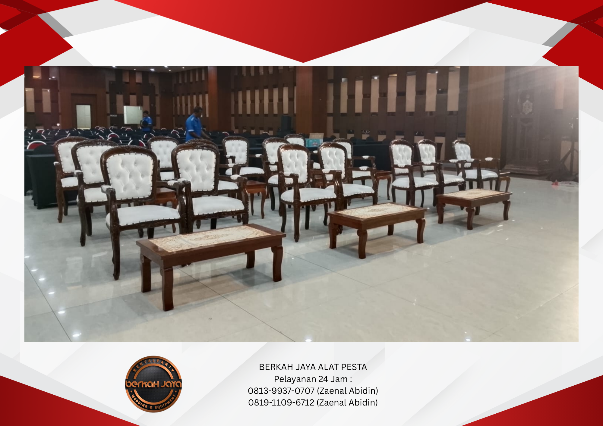 Sewa Arm Chairs VIP Jakarta Selatan 081399370707
