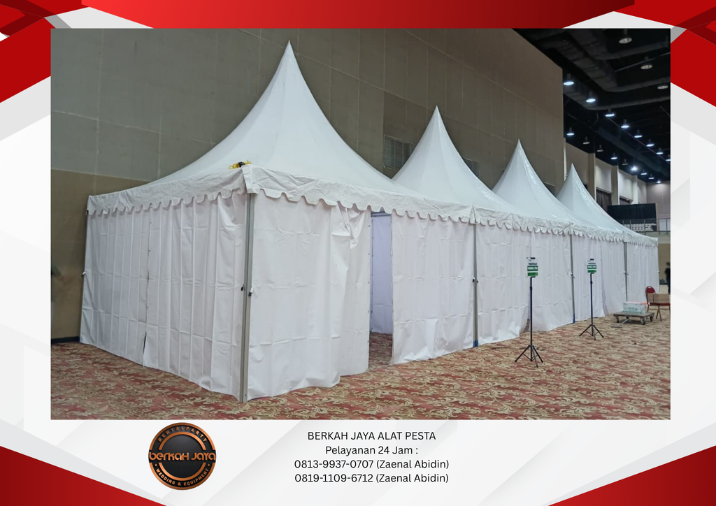 Jasa Sewa Tenda Sarnafil Kerucut Daerah Jakarta Pusat 081399370707