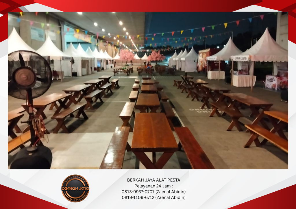 Rental Meja Kursi Taman Tenda Sarnafil Jakarta Selatan 081399370707