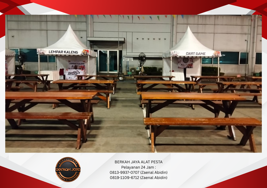 Rental Meja Kursi Taman Tenda Sarnafil Jakarta Selatan 081399370707