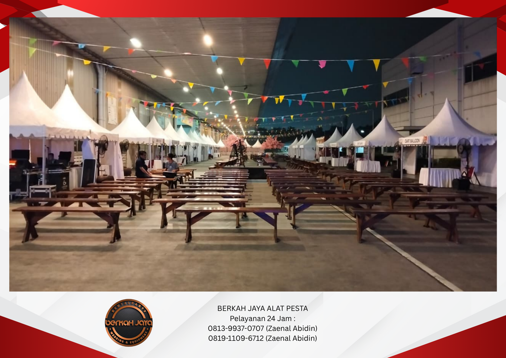 Rental Meja Kursi Taman Tenda Sarnafil Jakarta Selatan 081399370707