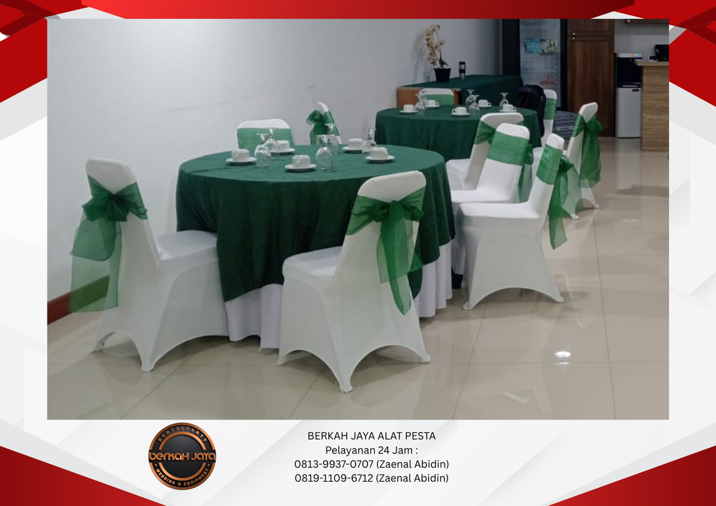 Rental Round Table Topping Hijau Jakarta Selatan 081399370707