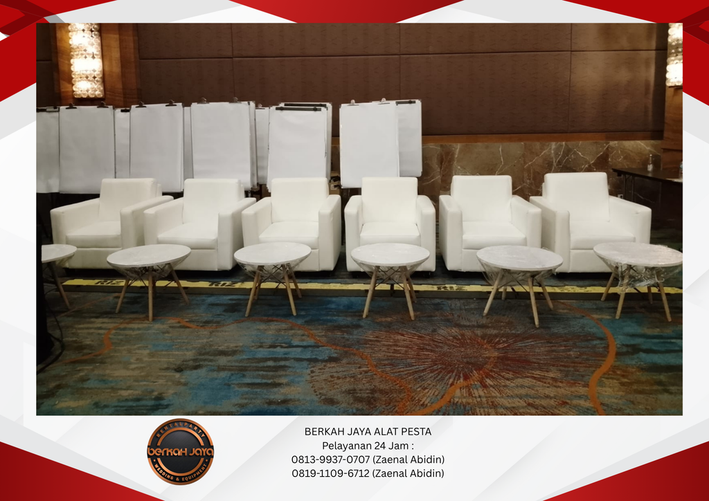 Rental Sofa Set Meja Dirmy Putih Jakarta Selatan 081399370707
