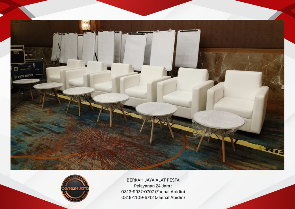 Rental Sofa Set Meja Dirmy Putih Jakarta Selatan 081399370707