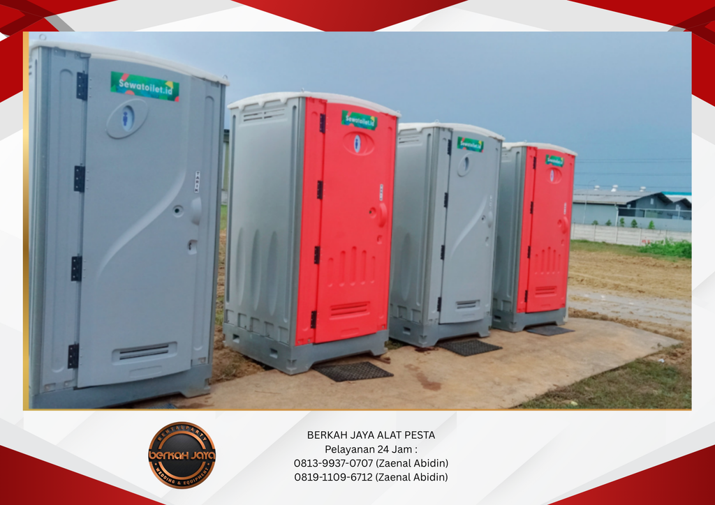 Rental Toilet Portable Meja Kursi Jakarta Selatan 081399370707