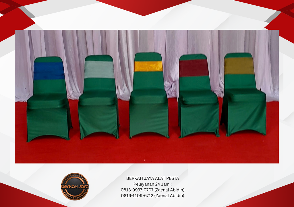 Sewa Kursi Event Cover Hijau New Product Jakarta Selatan 081399370707