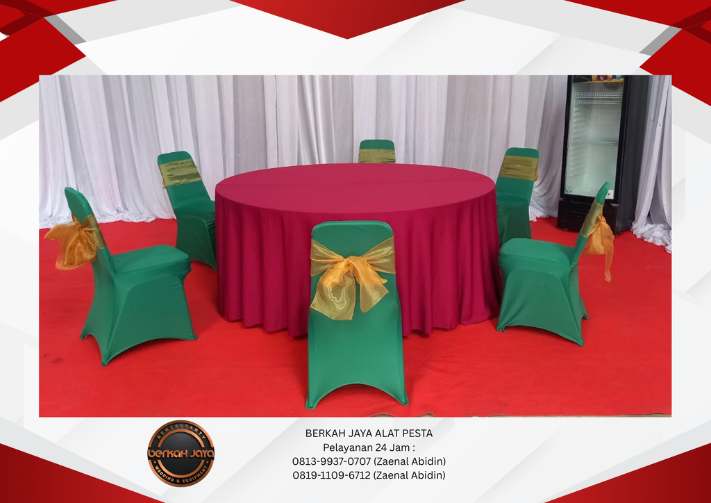 Sewa Kursi Event Cover Hijau New Product Jakarta Selatan 081399370707