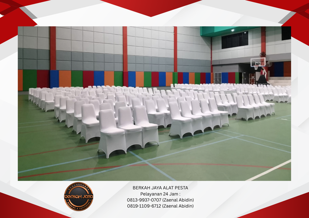 Sewa Kursi Susun Plus Cover Arm Chairs VIP Jakarta Selatan 081399370707
