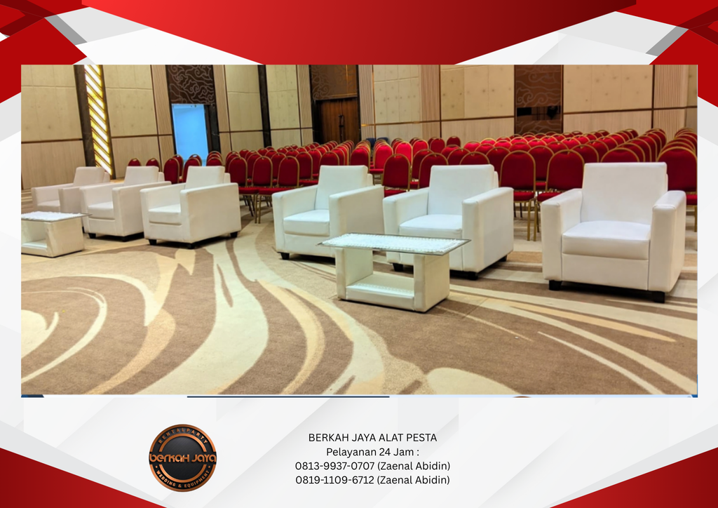 Sewa Sofa Putih Dan Partisi Putih Jakarta Selatan 081399370707