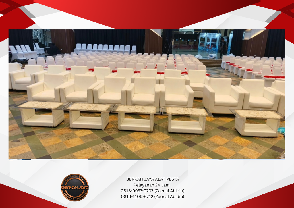 Sewa Sofa Putih Dan Partisi Putih Jakarta Selatan 081399370707