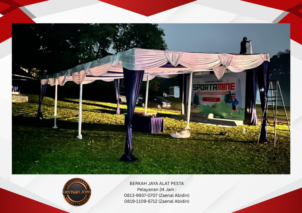 Sewa Tenda Serut Dan Rowing Barikade Jakarta Selatan 081399370707