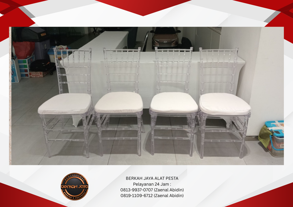 Tempat Rental Kursi Tiffany Acrylic Di Jakarta Selatan 081399370707