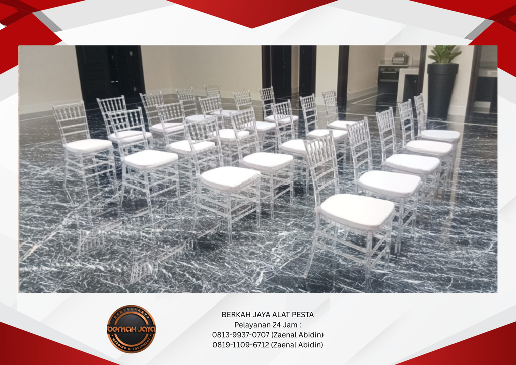 Tempat Rental Kursi Tiffany Acrylic Di Jakarta Selatan 081399370707